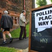 A polling station in Glasgow on the day of the 2024 General Election