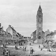 Irvine High Street pictured around 1750