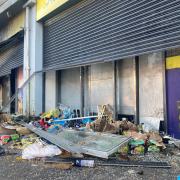 Sham Supermarket on Donegall Road in Belfast following riots in the city