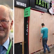 Professor John Curtice, and shops being boarded up in Northampton on Wednesday amid fears of far-right violence