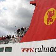 Generic photograph of passengers on board a CalMac ferry