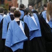 Stock image of Scottish graduates