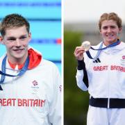 Duncan Scott (left) and Beth Potter (right) were among the Scottish athletes to pick up medals in Paris