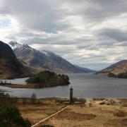 A plaque at the Glenfinnan Monument has been restored