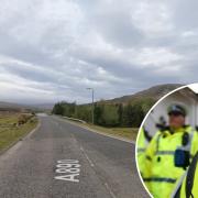 A crash on the A890 on Sunday saw two people airlifted to hospital