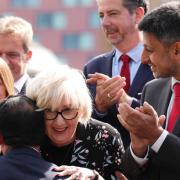 Patricia Ferguson and Zubir Ahmed pictured celebrating Labour's election win in Glasgow