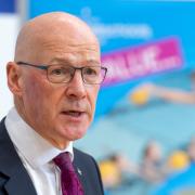 First Minister John Swinney photographed in Edinburgh's St Augustine's RC High School on August 29