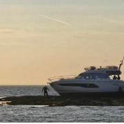 The casualty vessel remained on the rocks for recovery once passengers were rescued.