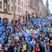 A previous Believe in Scotland march and rally held in Edinburgh