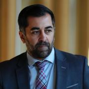 Humza Yousaf pictured in the Scottish Parliament