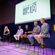 A panel discussion was held with Lesley Riddoch, Keith Brown, To See Ourselves director Jane McAllister and film stars Fraser McAllister and Matthew Wilson