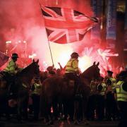 There was trouble in George Square in Glasgow the evening after Scotland voted No to independence