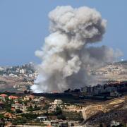 The attack comes after the Israeli military announced 'limited ground operations' against Hezbollah in Lebanon