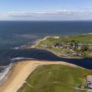 The coastline at the town of Brora, Sutherland