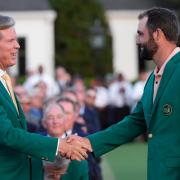 Augusta National chairman Fred Ridley (left) says the Masters will take place as scheduled despite the damage caused by Hurricane Helene (David J. Phillip/AP)