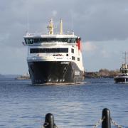 The delayed ferry experienced the blackout at lunchtime yesterday