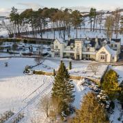 Douneside Hotel, in Aberdeenshire, looking majestic in the snow