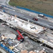 Traffic will be directed over the new viaduct for the first time