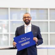 James Cleverly pictured during Conservative Party conference