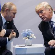 Vladimir Putin speaks to former US president Donald Trump