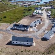 Archive image of affordable homes under construction at Scalasaig in Colonsay