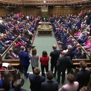 MPs could be seen wearing pink at PMQs on Wednesday