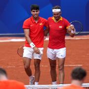 Carlos Alcaraz and Rafael Nadal will face off in the 6 Kings Slam on Thursday (Martin Rickett/PA)