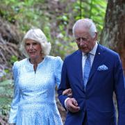 King Charles III and Queen Camilla during a tour of the Australian National Botanic Gardens