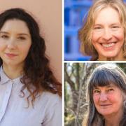 Anbara Salam (left), Ajay Close (top) and Margaret Elphinstone are among those shortlisted for the fiction award