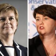 Former first minister Nicola Sturgeon (left) and former Scottish Tory leader Ruth Davidson