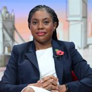 Kemi Badenoch pictured on the set of the BBC's Sunday with Laura Kuenssberg programme