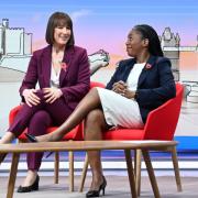 Rachel Reeves with new Tory leader Kemi Badenoch on the BBC’s Sunday with Laura Kuenssberg yesterday