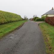 The road leading to Pittlesheugh Farm in Berwickshire, where plans for a proposed Battery Energy Storage System have been submitted