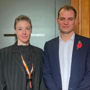 Merav Michaeli met with Middle East minister Hamish Falconer