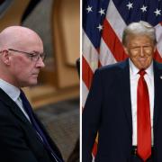 John Swinney congratuated Donald Trump as the election result was revealed