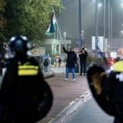 Violence erupted in Amsterdam on Thursday night