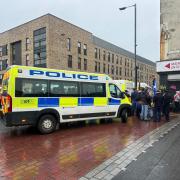 The Apprentice Boys of Derry parade was halted amid a protest over it passing a Catholic Church