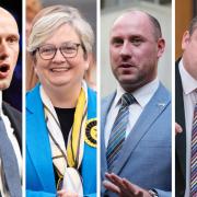 From left: SNP MP Stephen Flynn, former MP Joanna Cherry, MSP Neil Gray, and Tory MSP Douglas Ross