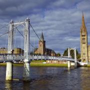 Areas of Inverness are forecast to be underwater by 2050