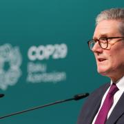 Prime Minister Sir Keir Starmer speaks on day two of the Cop29 climate summit in Baku, Azerbaijan