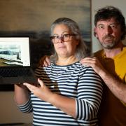 Couple Sophie Davidson and Michael Law, from Alford, Aberdeenshire, say they were misled when they attempted to buy a caravan