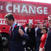 Scottish Labour MP Torcuil Crichton gives the thumbs up at a photocall after the July General Election