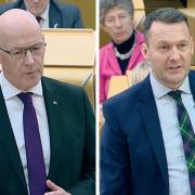 John Swinney slammed Scottish Tory leader Russell Findlay at FMQs