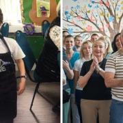 Staff from the hospital in Ukraine (right) were delighted to receive help from Scottish school pupils in Raasay