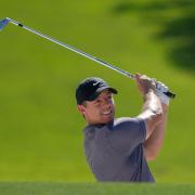 Rory McIlroy is a shot off the lead heading into the third round of the DP World Tour Championship (Altaf Qadri/AP)