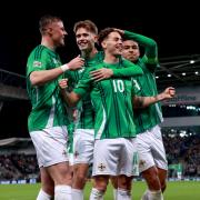 Dion Charles (centre) helped Northern Ireland to victory over Belarus (Liam McBurney/PA)