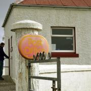 The post office on the isle of Tiree, off the west coast of Scotland