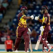 Shai Hope, right, and Evin Lewis put England to the sword (Ricardo Mazalan/AP)