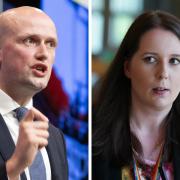 SNP MP Stephen Flynn and MSP Emma Roddick