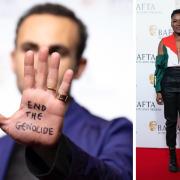 Stars at the Scottish Baftas showed support for Palestine on Sunday night